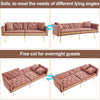 MODERN VELVET SOFA BED 2 SEATER CLICK CLACK SOFA SETTEE COUCH FOR LIVING ROOM