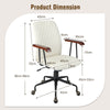Velvet Swivel Rocking Leisure Chair Adjustable Home Office Computer Chair