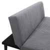 Modern 3 Seater Fabric Sofa Bed Recliner Leaning Couch Settee Home Theater Futon