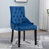 1/2/4/6 Dining Chairs Armchair High Back Linen/Velvet Upholstered Wood Legs Home