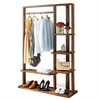 Modern Minimalist Wooden Clothes Rail Rack Garment Stand Bedroom Storage Shelves