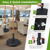 14KG Outdoor Umbrella Base 45CM Round Table Market Umbrella Stand 38/48MM Poles