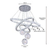 LED Ceiling Crystal Lights Luxury Chandelier Modern Pendant Lamps Kitchen Lights