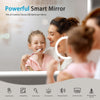 LED Bathroom Mirror with Shaver Socket Bluetooth Demister Magnifying Touch