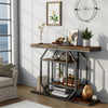 Industrial Wooden Retro Narrow Slim Console Table Side Table Hallway Furniture