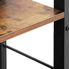 Bookshelf Living Room Bookcase 4-Tier Storage Shelf, Office, Study, Rustic Brown