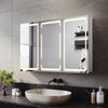 Vanity LED Bathroom Mirror Cabinet Anti Fog Demister Shaver Socket Touch Sensor