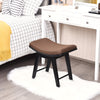 Make-Up Stool Dressing Chair with Curved Seat Cushion Wooden Desk Stool