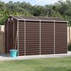 Gecheer Storage Shed Metal Garden Tool Shed Tool Storage House Bike Shed A7B4