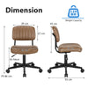 Ergonomic PU Leather Office Chair Swivel Chair Height Adjustable Computer Chair