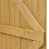 3x6ft Wooden Garden Gate Pine Wood Gate Pedestrian Gate Door Free Fitting Kits