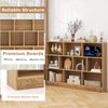 3-Tier Freestanding Storage Organizer 10-Cube Bookshelf with 2 Anti-Tipping Kits