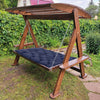 2/3 Seater Replacement Swing Chair Cushion Indoor Outdoor Garden Bench Seat Pad