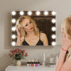 14 Lights Hollywood Mirror Vanity Make Up Mirror with LED Bulb USB 50*40cm