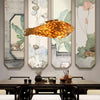 Rustic Wooden Pendant Lights Fish Lampshade Lantern Hanging Ceiling Light Room