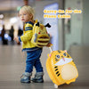 Kids Rolling Luggage Hard Shell Cabin Luggage Kids Carry On Spinner Suitcase