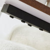 Retro C Shaped Sofa Side Table for Living Room Coffee Table End Table Brown
