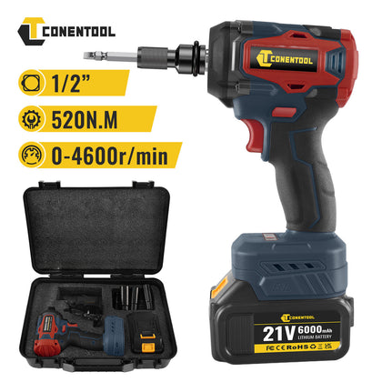 3-in-1 21V Cordless Electric Impact Wrench Drill Gun Ratchet Driver +1/2 Battery