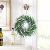 2x White Lavender Topiary Wreath Artificial Flower Wreath Garland Wedding Decor