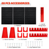 Wall-Mounted Tool Organize Set Pegboard Garage Storage Holder Wrench Set Rack