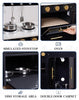 Wooden Toy Kitchen for Kids, Modern Marble-Style Play Kitchen Set for Kids 3+