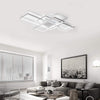 64W Modern LED Ceiling Light 6500K 4-Sqaure Ceiling Lamp White Living Room 90CM