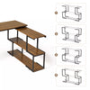Mondeer L-Shape Computer Desk Corner Desk with 360 Degree Rotatable S-Shelf