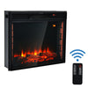 Recessed Electric Fireplace 2000W Wall Mounted Fire Heater with 7 Flame Color