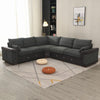 Panana Sofa Suite Set 3 2 or Corner Chaise in Dark Grey Or Light Grey