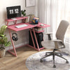L-Shaped Gaming Desk Small Computer Desk Corner Gamer Desk w/Outlets & USB Ports