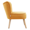Scallop Back Armchair Cocktail Sofa Accent Seat Living Bedroom Cafe Lounge Sofa