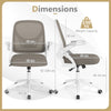 Mesh Office Chair Ergonomic Computer Desk Chair Lumbar Support Grey