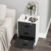 3 Drawer Wooden Bedroom Bedside Cabinet Furniture Storage Nightstand Side Table