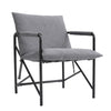 Padded Armchair Leisure Chair with Metal Frame for Living Room Bedroom Office