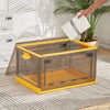 Mobile Storage Box wit Lid Folding Stackable 30/42L Lidded Plastic Crate Tub Box
