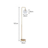 Tall 157cm Floor Lamp Free Standing Living Room Standard Light Glass Lampshades