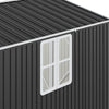 16x10ft ExtraLarge Metal Garden Shed Outdoor Bike Tool Storage House Window Lock