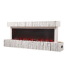 Electric Fireplace 12 Media Flame Insert LED Panoramic Living Room Heater 120cm