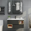 Mosaic LED Illuminated Bathroom Wall Mirror Cabinet Anti Fog with Shaver Socket