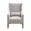 Upholstered Fabric High Wing Back Armchair Accent Chair Lounge Stud Sofa Seat