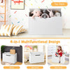 Large Toy Storage Chest Living Room Flip Top Wooden Box Organizer
