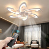 6 Speed Large LED Ceiling Fan with Lighting LED Light Adjustable Wind + Remote