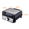 1600W 2 Slice Electric Waffle Maker Non-Stick Belgian Waffle Machine Adjustable