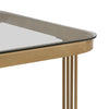 Coffee Table Square Nest of Tables Side Table with Drawers Storage & Glass Top