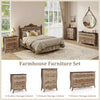 77cm Farmhouse Chest of Drawers Storage Organizer w/ Anti-tipping Kit-Coffee