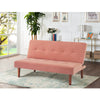 Fabric Sofa Bed Small Couch Settee Loveseat Sofabed Single Sleeper Recliner Beds
