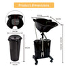 Hairdressing Shampoo Bowl Portable Salon Mobile Hair Washing Backwash Basin Sink