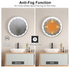 60cm Bathroom Mirror LED Illuminated Mirror Wall-Mounted Mirror w/Demister Pad
