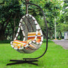XXL Large Hammock Chair Stand Metal C-Stand Hanging Egg Chair Stand Hook Suelo