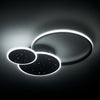 Modern LED Ceiling Light 3/5 Rings Chandelier Living Room Bedroom Pendant Lights